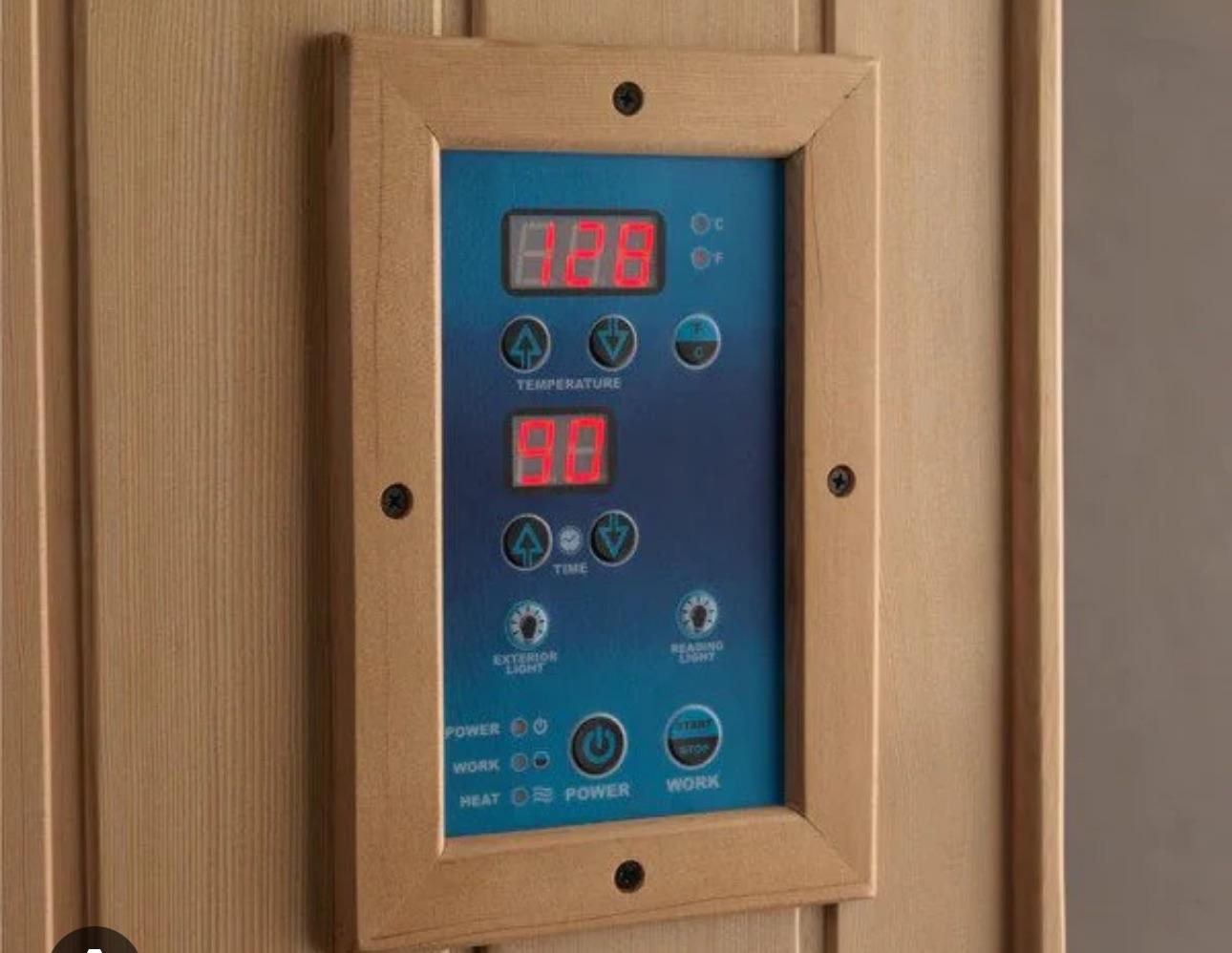 Grafika porównująca zużycie energii sauny z i bez automatyki